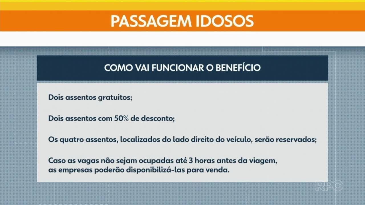 Lei que dá passagens de ônibus intermunicipais de graça para pessoas idosas começa a valer no PR; veja como funciona
