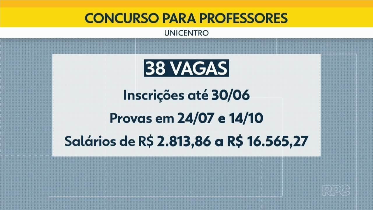 Unicentro abre concurso público com salários de até R$ 16,5 mil; veja como participar