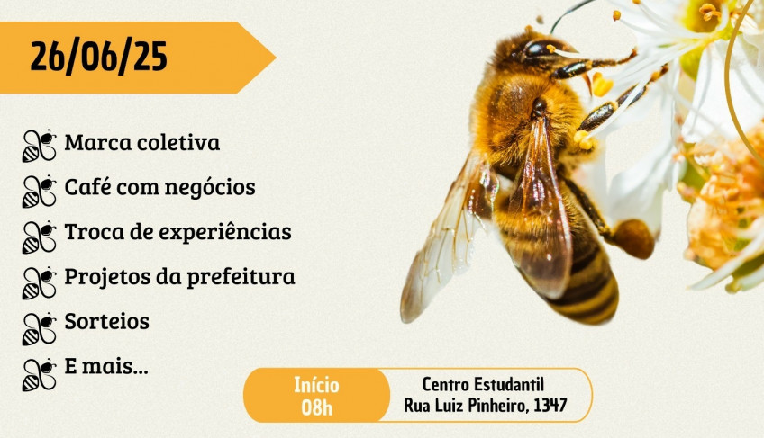 Arapoti sedia o 3º Seminário de Apicultura com foco em inovação, cooperação e valorização regional | ASN Paraná