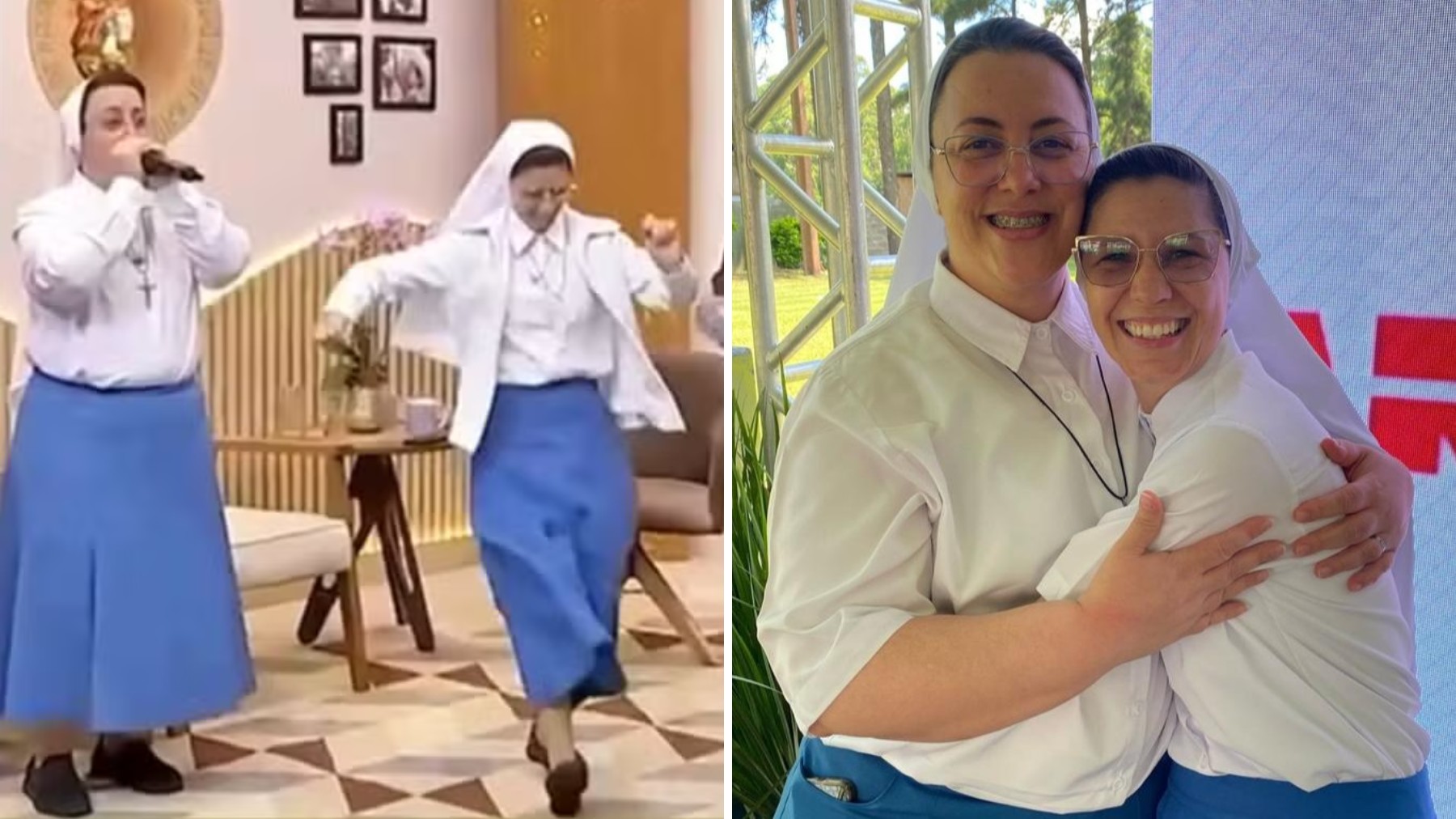 Além do meme: freiras que viralizaram com beatbox trabalham com recuperação de dependentes de álcool e drogas, no Paraná | Campos Gerais e Sul
