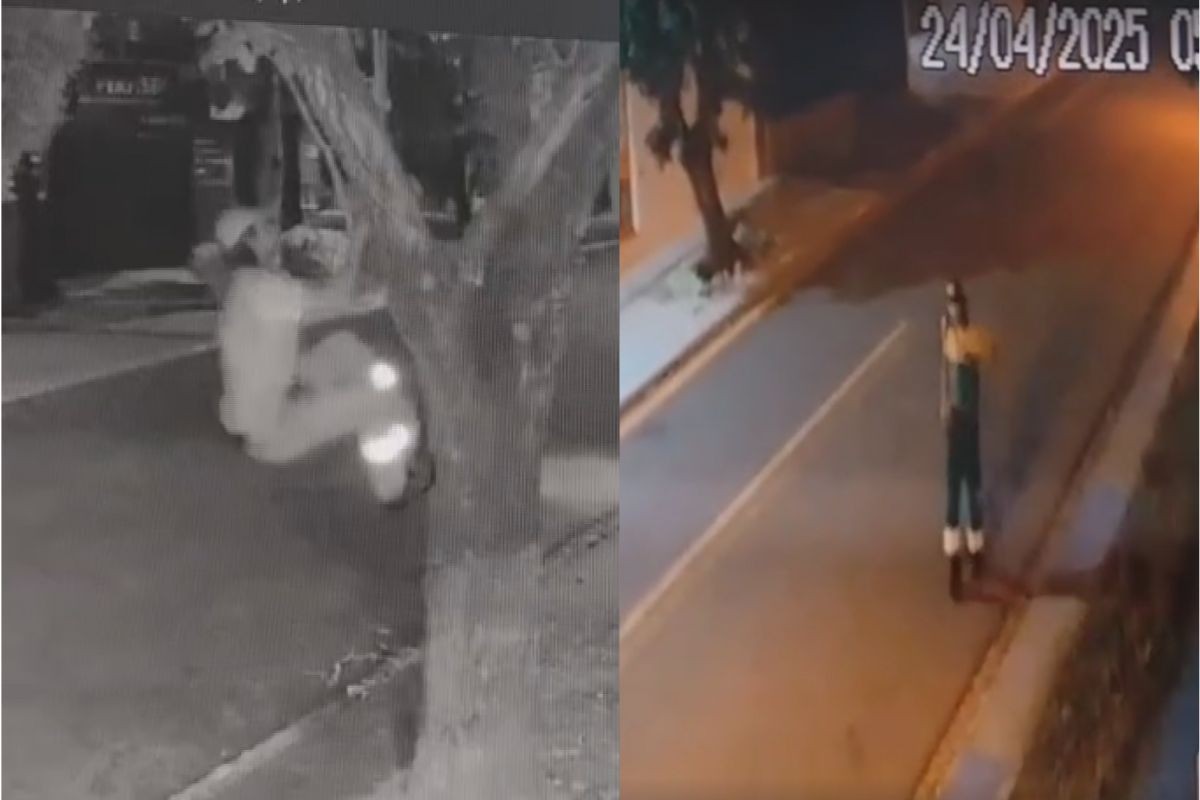 Homem é preso por se vestir de gari para furtar fios de internet no Paraná