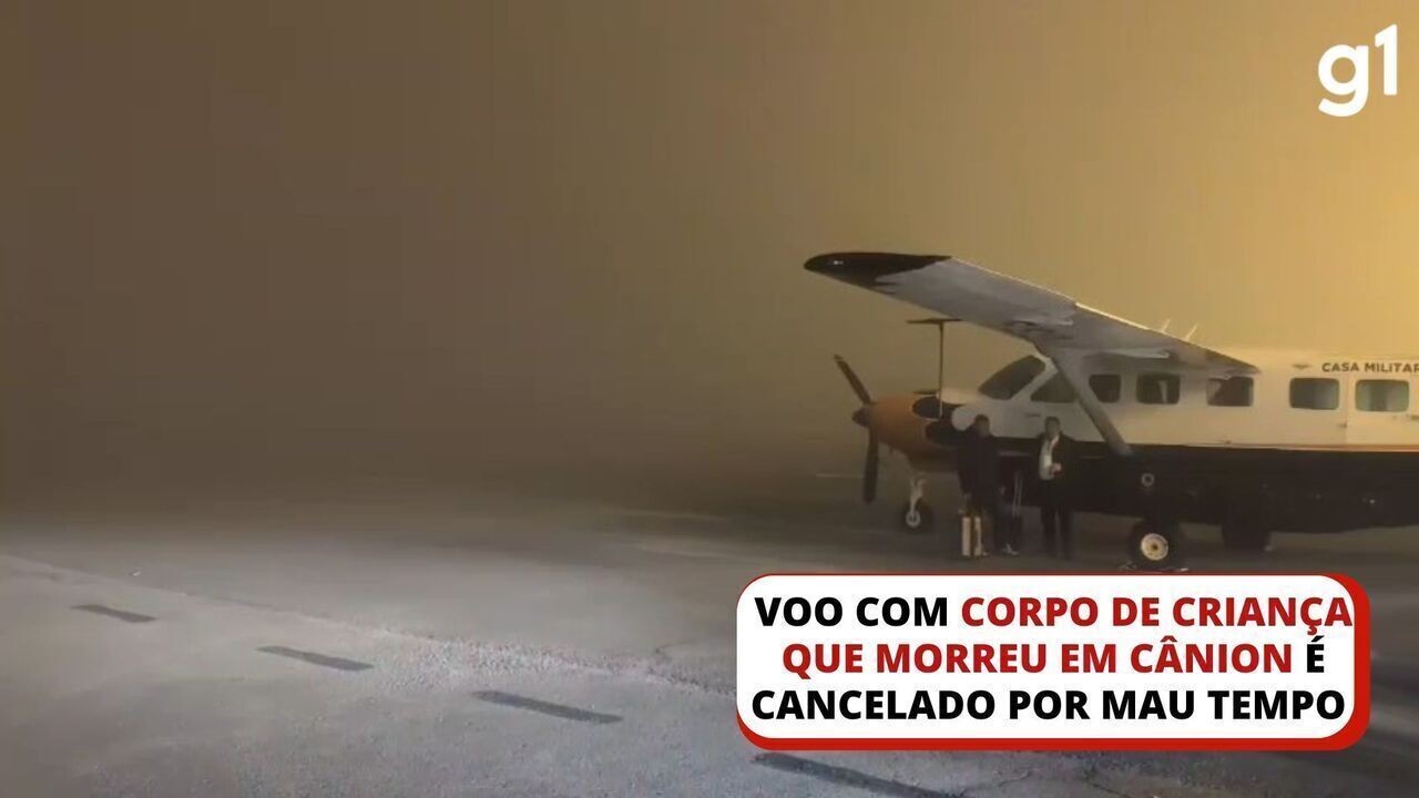 Voo com corpo de criança que morreu em cânion no RS parte para o Paraná