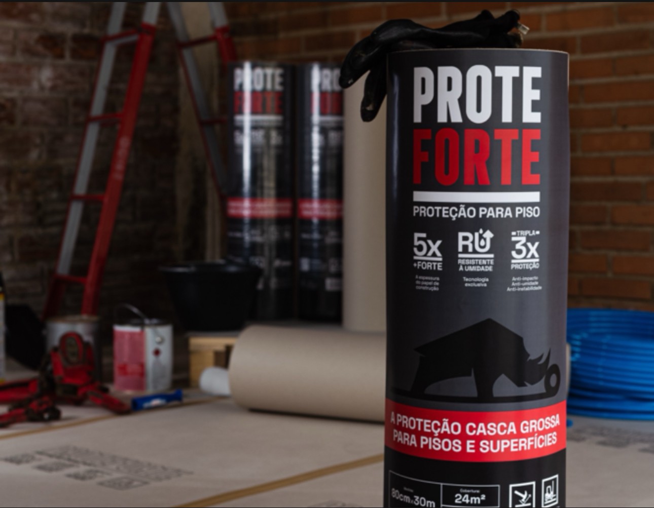 Proteforte revoluciona a proteção de pisos na obra com tecnologia exclusiva | PROTEFORTE – PROTEÇÃO PARA PISO – NA OBRA E REFORMA