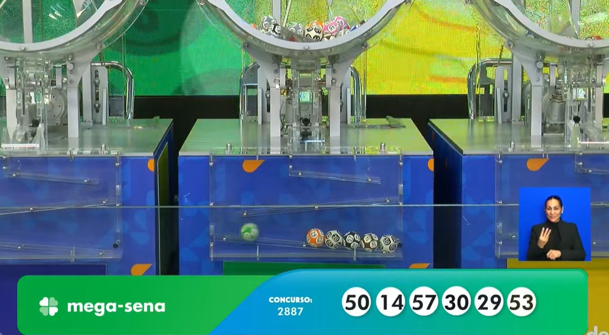 Mega-Sena, concurso 2.887: veja as dezenas sorteadas | Mega-Sena