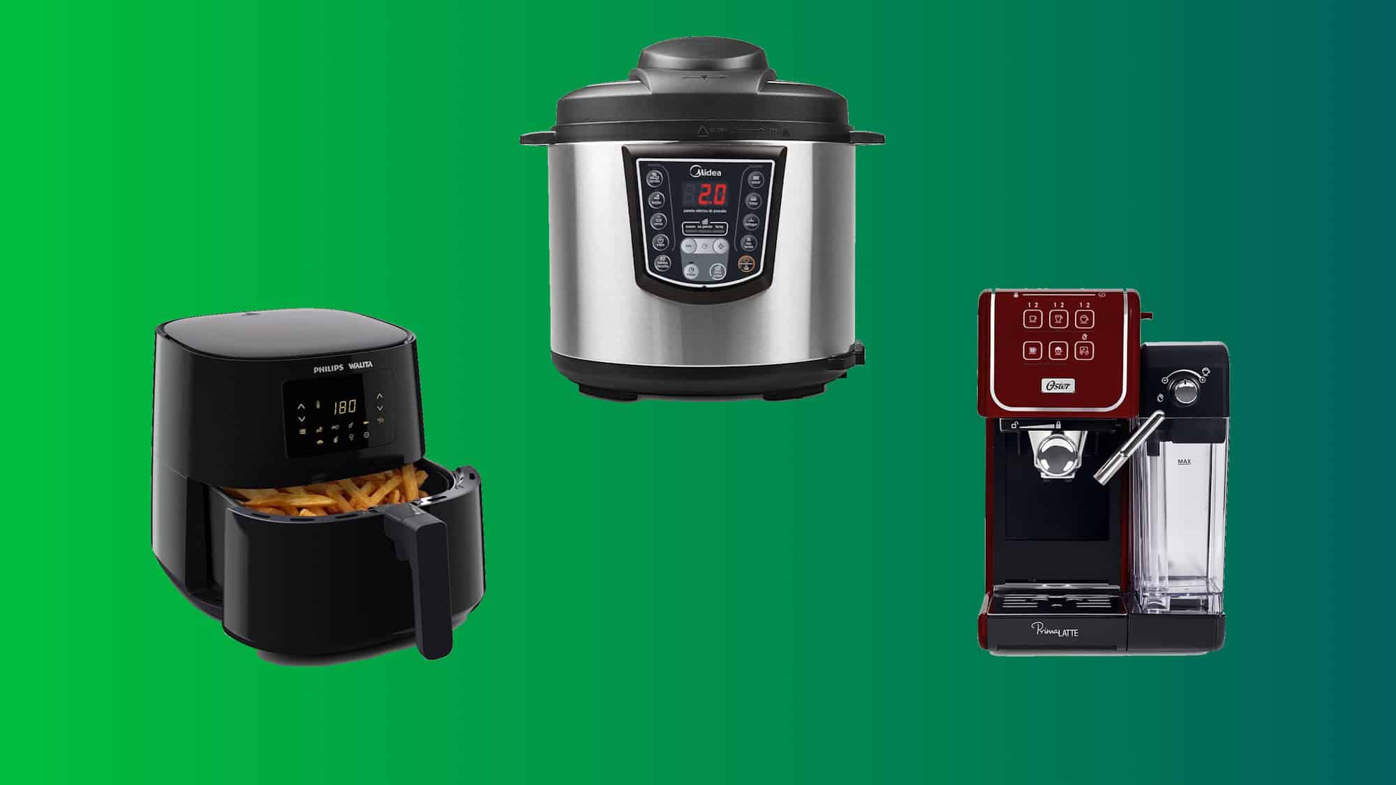Cozinha tech: cafeteiras, fritadeiras e panelas inteligentes para facilitar a vida