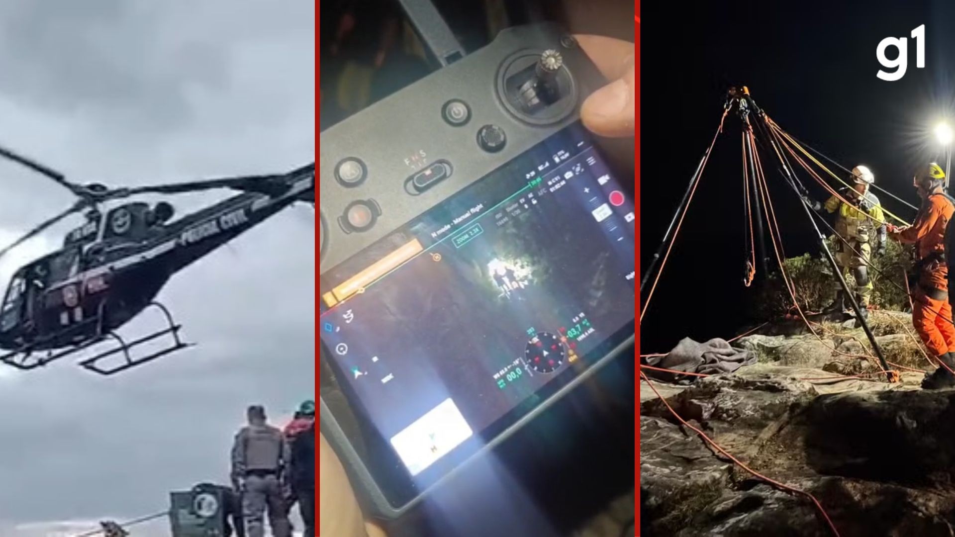 Uso de drones, helicóptero, câmera térmica e rapel: como foi o resgate do corpo da menina que morreu após cair de cânion no RS | Rio Grande do Sul