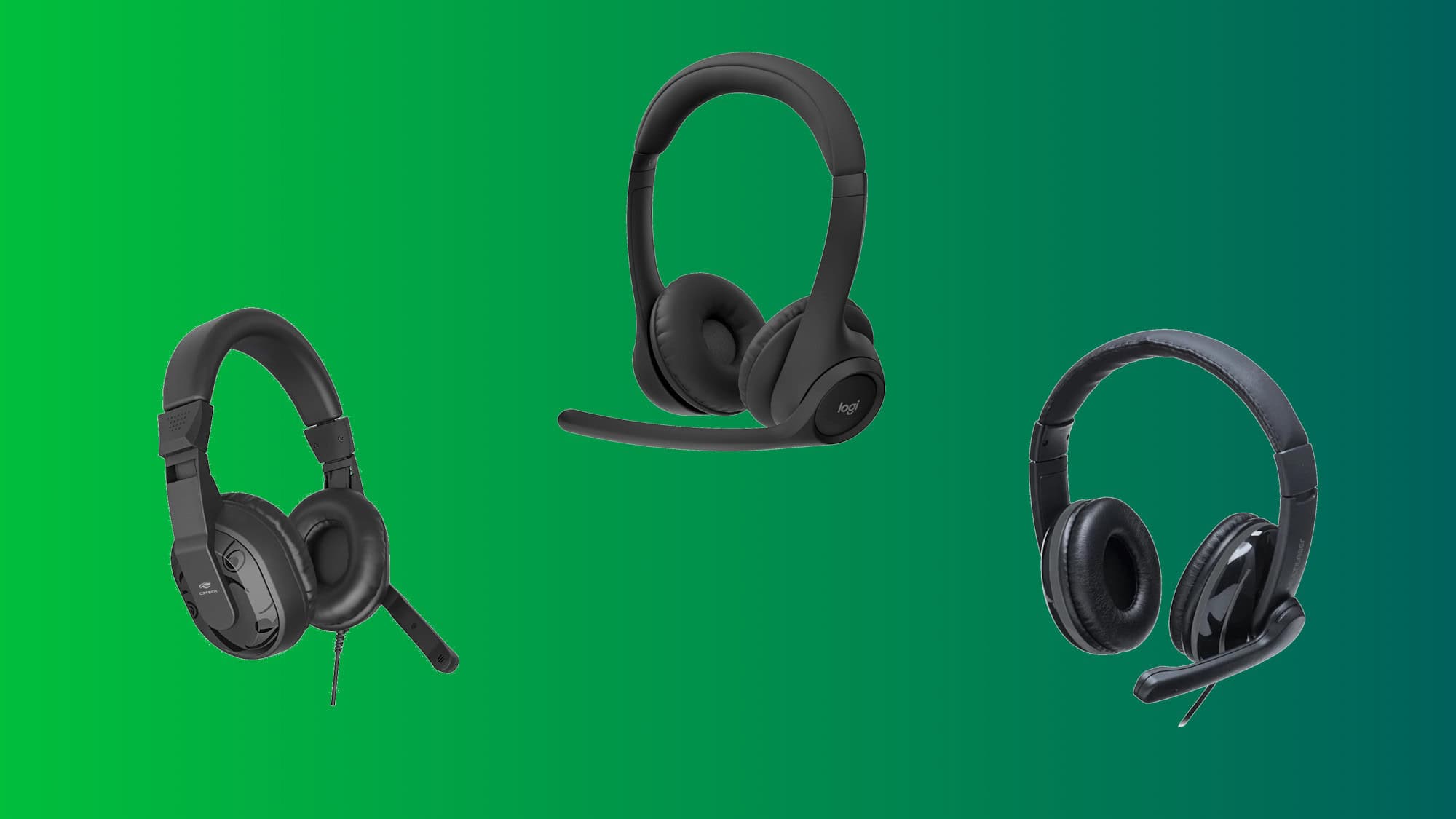 Headsets com microfone para home office e chamadas