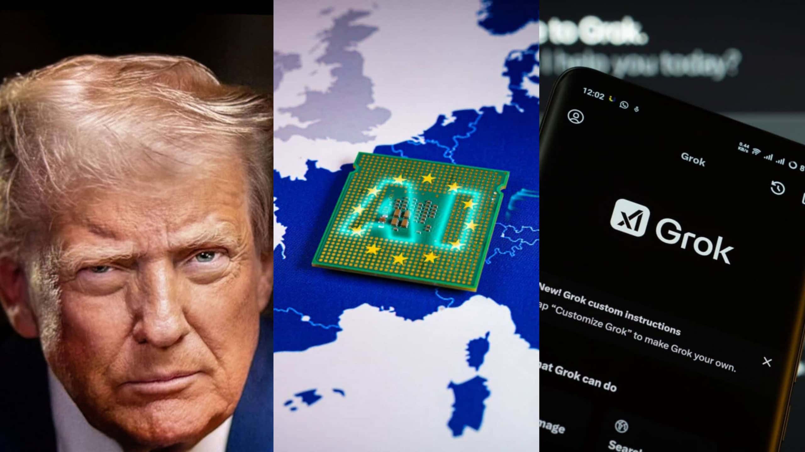 Trump, a IA na Europa e o Grok descontrolado