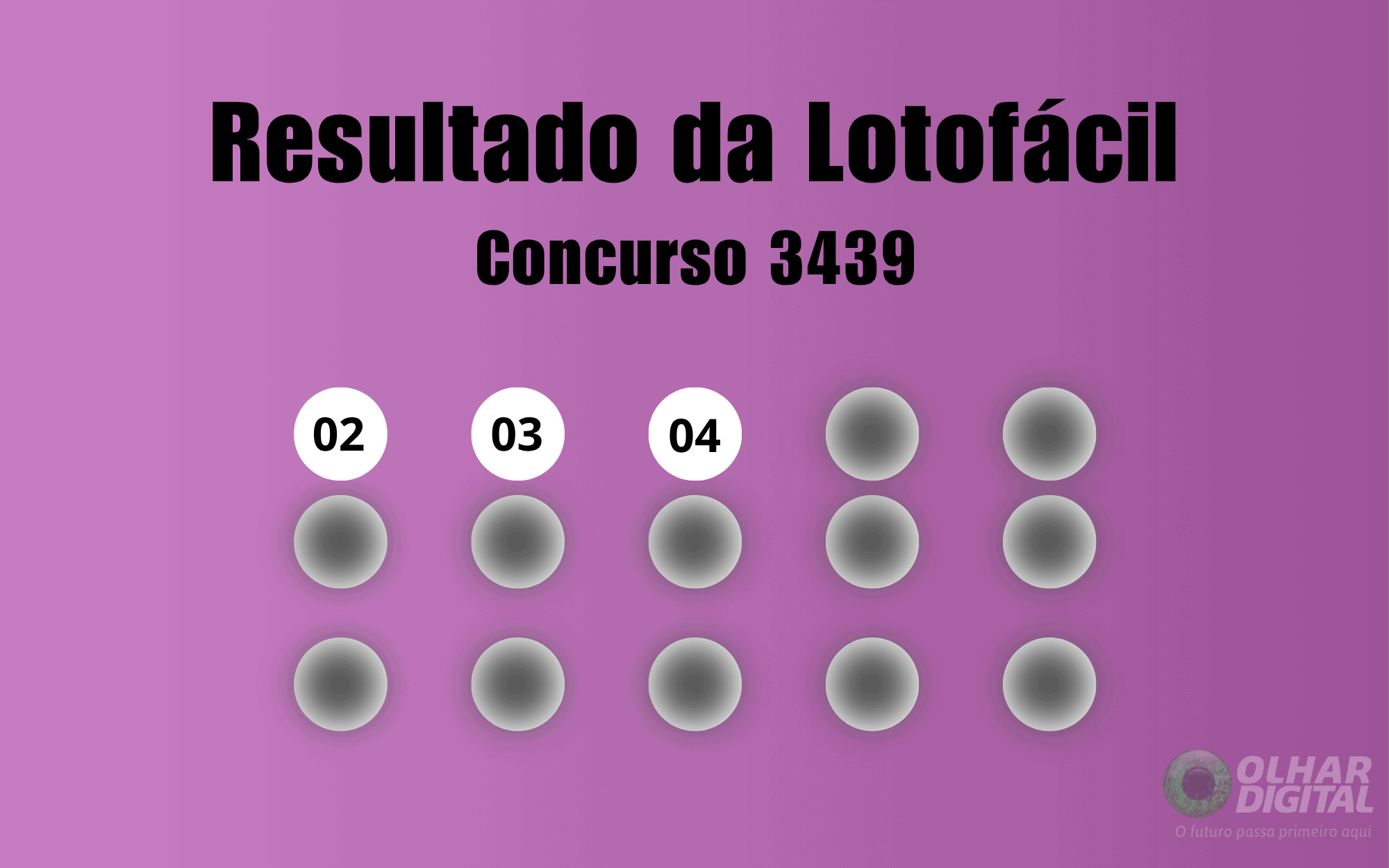 Lotofácil 3439: veja resultado de hoje, quinta-feira (10)