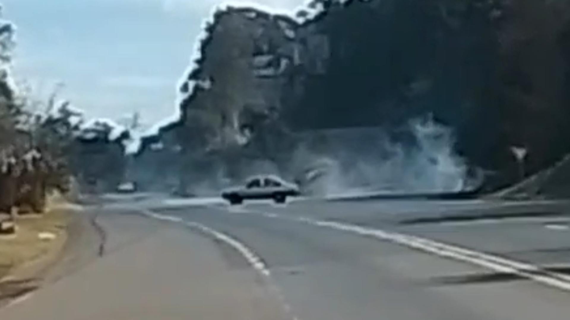 Vídeo: motorista faz ‘cavalo de pau’ em rodovia no PR e é abordado pela Rotam logo em seguida